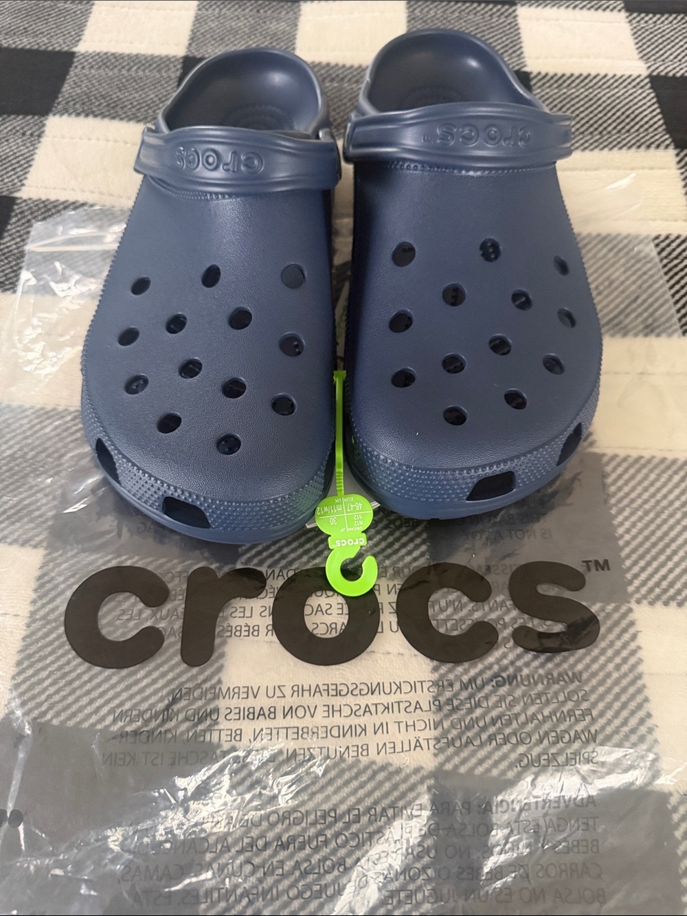 CROCS Classic Clogs in Navy Blue
